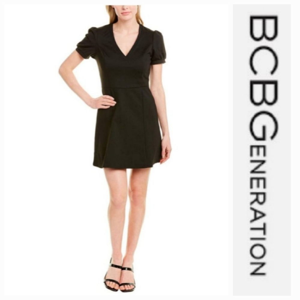 BCBGeneration NWT Women's Day Black Knit Dress, Black - XXS